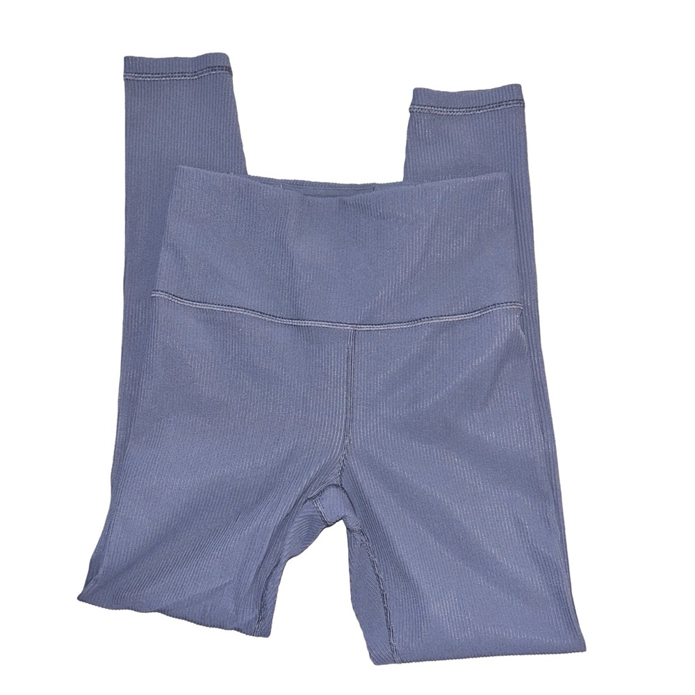 Athleta Ribbed Elation Leggings in Soft Blue